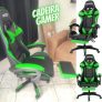 Cadeira Gamer PCTop Verde Racer 1006