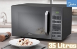 Forno Micro-ondas 35L Prata Espelhado Midea MXSA35S1