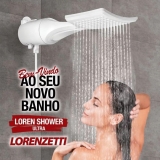 Chuveiro Loren Shower Eletrônico 5500w 127v~ LORENZETTI, Branco