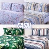 Jogo De Cama Casal Percal 180 Fios 4 Peças – Casa & Conforto