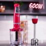 Mixer Lenoxx 2 em 1 Vermelho 600W – Red Turbo 600 PMX 405 2 Velocidades