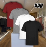 Kit 4 Camisetas Masculina SSB Brand Lisa Algodão 30.1 Premium