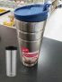 Rubbermaid Garrafa térmica com tampa flip à prova de vazamento, 473 ml, tampa preta