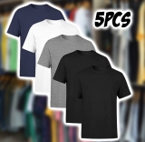 Kit 5 Camisetas Masculina SSB Brand Lisa Algodão 30.1 Premium