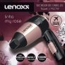 Secador de Cabelo Lenoxx My Rose Travel PSC 759 – Rosé para Viagem Dobrável 1200W 2 Velocidades