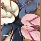 Seleção de Havaianas Glitter infantil