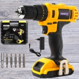 Furadeira Parafusadeira À Bateria 12V Lítio Trevalla C/Maleta + Acessórios