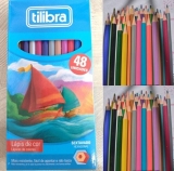 Lápis de Cor Sextavado, Tilibra, Académie, 48 Cores