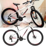 Bicicleta Aro 29 Caloi Vulcan Branca Tam. 15