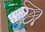 Protetor Eletronico Intelbras com 8 tomadas EPE 1008+ Branco