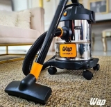 Aspirador de Pó e Água WAP GTW INOX 12 1400W 12 Litros 160 mbar Barril Aço Inox com Soprador 127V