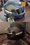 Capacete R8 Pro Tork Fechado 58 Preto/Azul Claro Viseira Fumê