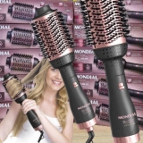 Escova Secadora Mondial Argan ES-14 com Cabo Giratório Black Rose 1200W