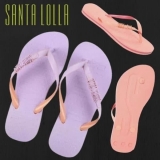 Chinelo Santa Lolla Degradê Feminino Lilás ou Coral