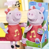 Figura Peppa Musical – Boneca Musical com Vestido Vermelho Brilhante e Laço – F2187 – Hasbro