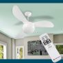 Ventilador de Teto, Fênix, Branco, c/ Controle, 127v, Ventisol