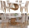 Mesa de Jantar 6 Cadeiras Retangular Rufato – Alvorada Londrina