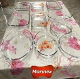 Conjunto de Assadeiras Refratárias 10 Peças Marinex