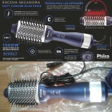 Escova Secadora PHILCO PES16 Soft 1300w Bivolt, Cinza