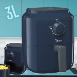 Fritadeira Air Fryer Sem Óleo Midea AZUL 3,0L 127V