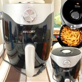 Fritadeira Elétrica Sem Óleo Air Fryer Mallory Smart Fryer 3L – Preta/Prata