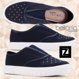 Slip On Beira Rio Elástico Feminino – Marinho