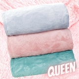 Cobertor Queen Flannel 3D Begônia – Casa e Conforto