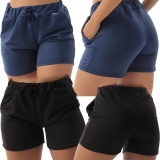 Kit 2 Shorts Moletinho Click Feminino com Bolso