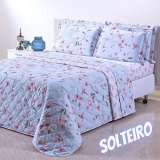 Cobreleito Solteiro Pólen Percal 180 Fios 2 Peças – Casa & Conforto – Coleção Semente