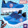 Tênis Infantil Marvel Capitão América Led Masculino – Azul+Vermelho