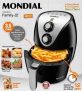Fritadeira Elétrica sem Óleo/Air Fryer Mondial – Family-IV AF-30I Preta 3,5L com Timer