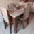 Conjunto de Mesa Miami 1,20m com 4 Cadeiras (3 Cores)