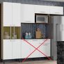 Cozinha Compacta Itatiaia Madeira Lya – Nicho para Micro-ondas 5 Portas