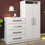 Cômoda 2 Portas 4 Gavetas New Branco – Panorama Móveis