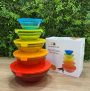 Tigelas com Tampas Coloridas 5 peças – Casambiente