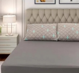 Jogo de Cama Casal La Dotta Microfibra Arabesco – Cinza 3 Peças