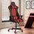 Cadeira Gamer Travel Max Reclinável – Preta e Vermelha Sports