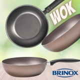 Wok Carlos Bertolazzi Brinox para Risoto Yakisoba Molhos Ø 24 x 7 cm 2,3 L