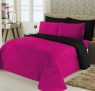 Edredom Casal Queen Dupla Face 1 Peça 150 Fios Pink/Preto
