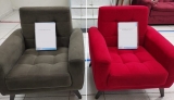 Poltrona Decorativa Moderna Matrix Livia – Vermelho