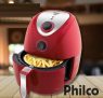 Fritadeira Elétrica Air Fry Saúde PH3L Philco Inox 4,4L – Vermelha