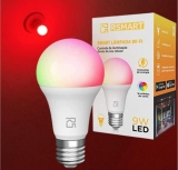 Smart Lâmpada Inteligente RSmart Wi-Fi LED 9W, Bivolt, Branco Frio e Quente e RGBW, Compatível com Alexa