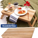 Bandeja de Madeira Retangular Tramontina – Teca 50x28cm