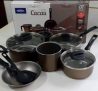 Jogo de Panelas Cacau, 7Pcs, Brinox, Fendi