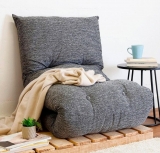 Futon Dobrável de Espuma Solteiro Grafite – Emcompre