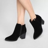 Bota Cano Curto Via Uno Cabra Feminina (2 Cores)