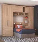 Guarda Roupa Modulado 2 Portas 3 Gavetas Infinity Móveis Castro Nogueira/Nogueira