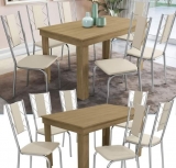 Mesa de Cozinha 6 Cadeiras Retangular Crome – Safira Kappesberg
