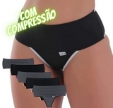 Kit 6 Calcinhas Com Compressão Para Barriga Fit