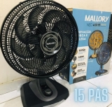 Mallory Neo Air 15 Ventilador de Mesa, Preto/Cinza, 110 V